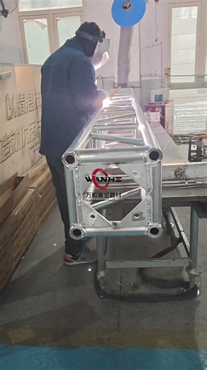 300*300mm bolt-connected truss, aluminum alloy connectors, sturdy and durable. #supplier #stagetruss