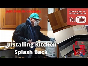 Installing Kitchen Splash Back