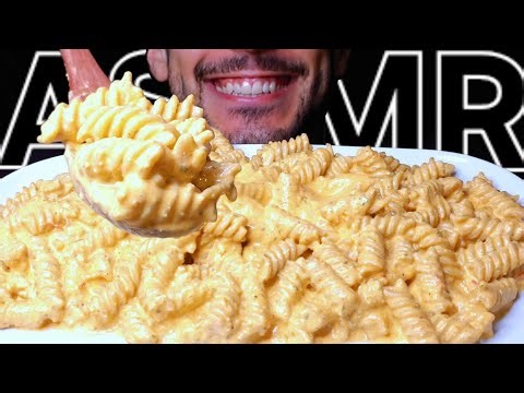 ASMR FUSILLI FETA CHEESE PESTO PASTA (EATING SOUNDS) NO TALKING MUKBANG