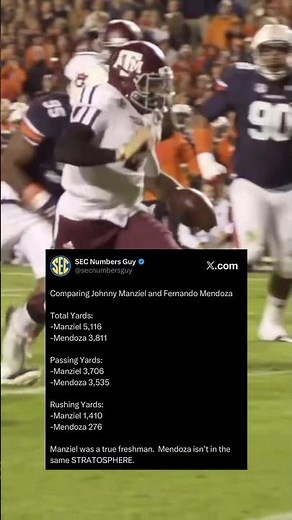 Johnny Manziel vs Fernando Mendoza… Not Even Close 😳
