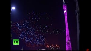 Watch a record-setting 1,000 drones take to the sky in China to celebrate the lantern festival