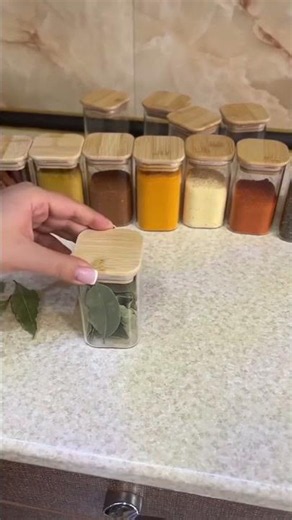 Glass Storage Jars with Bamboo Lids — Kitchen Upgrade! ✨🍪