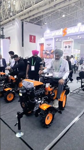 Four-wheel ride-on micro-tiller #cultivator #farmingmachines