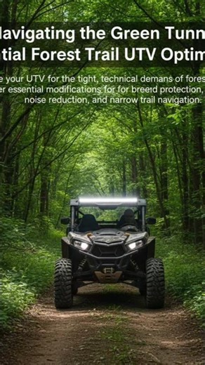 Navigating the Green Tunnel: Essential Forest Trail UTV Optimization #offroadlife #roadless #atvlife