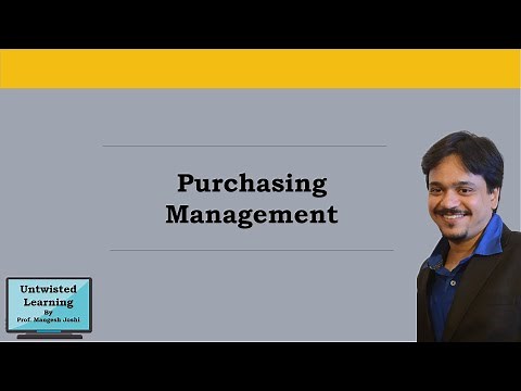 Introduction to Purchasing Management