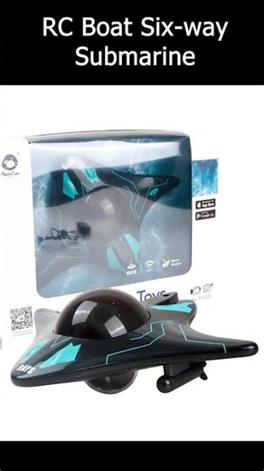6CH RC Submarine Boat with 4K WiFi FPV Underwater Camera 📸 & App Control Toy #shorts