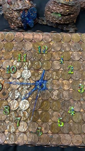 ￼ incredible clock made from Penny
