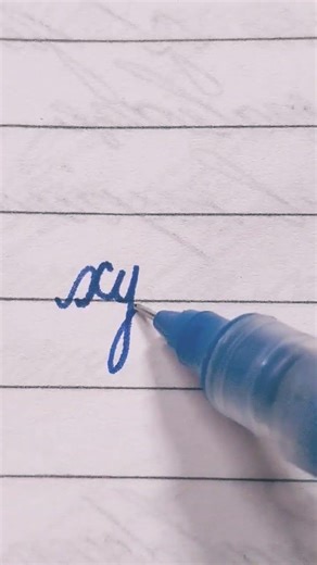 XYZ connect in cursive writing #handwriting #calligrphylearning #calligraphystyles