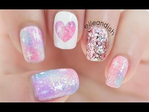 ✦ Pink Galaxy Nails ✦