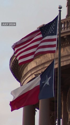 Texas Capitol building at sunset