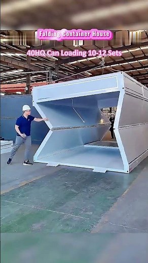 Quickly expand in 10 minutes! Folding Container House enables temporary housing to land in seconds