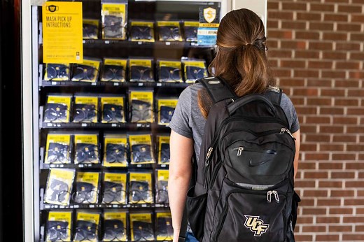 UCF Installs Vending Machines Stocked with Face Coverings