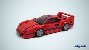 LEGO MOC-84764 Ferrari F40 (Speed Champions 2021)