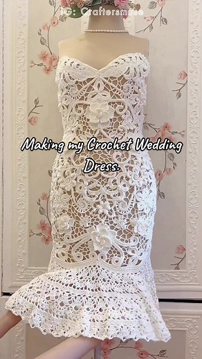 Creating a Crochet Wedding Dress with Irish Lace Crochet Technique