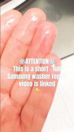 Samsung washer NOWF431ABP - OE error code + water on the floor. Lesson 3 course fragment.