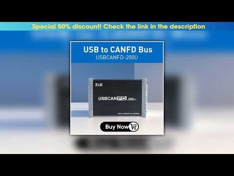 Slide ZLG CANFD Adapter Analysis of Vehicle DBC UDS CANopen J1939 LIN Bus Protocol USB to CANFD Bus