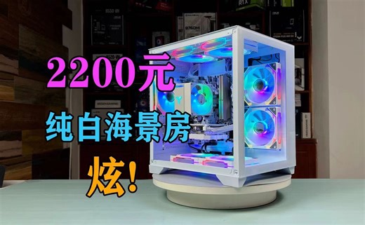 2200元要啥自行车！纯白海景房电脑，炫！