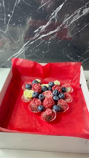 Chocolate-Covered Cherry Box #dessert #cherry #chokolate #box #baking