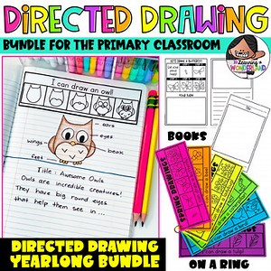 Directed Drawing Activities Bundle | English & Spanish