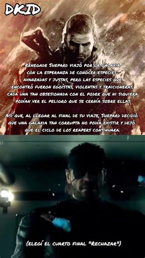 Renegade Shepard decide el destino de la galaxia. #masseffect #commandershepard #masseffectmeme