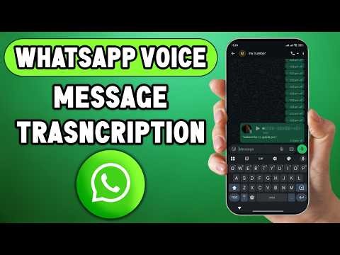 How to use whatsapp voice message transcription