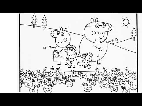 Peppa pig and family drawing, Peppa tales, Peppa toys, Peppa in English, Peppa pig official