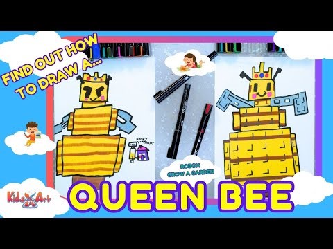 How To Draw A Queen Bee From Roblox Grow A Garden