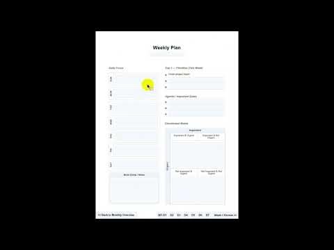 How to Use the Ultimate Flexible Planner | Fillable PDF Demo