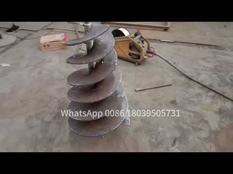 sectional auger flight press machine/Single Helix flight processing