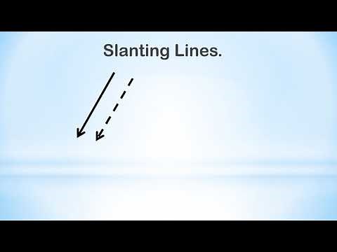Pre-Writing Skills "Slanting Lines" For Nursery Kids in English