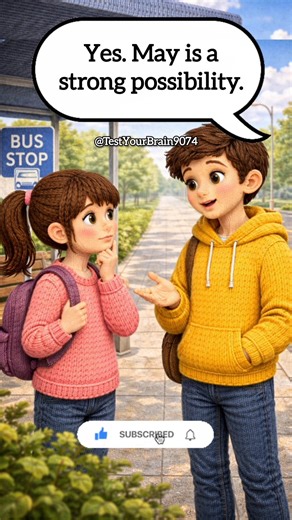 MAY vs MIGHT Explained | Real Life English Conversation at Bus Stop#busstop #english #learnenglish