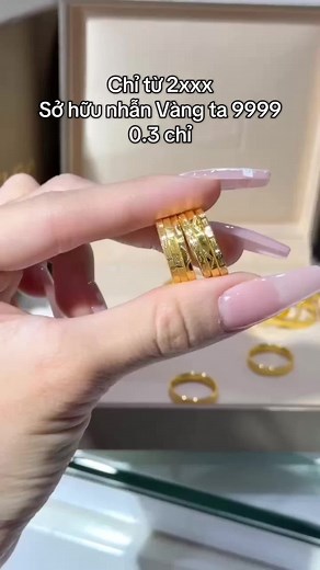 Mẫu Nhẫn Vàng Đẹp Giá Rẻ Dưới 3 triệu