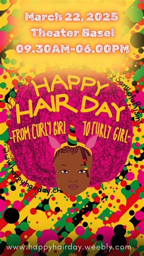 Werbe- und Marketingplattform für die Schweiz🇨🇭 on Instagram: "🎊Exciting news 🎊 Happy Hair Day (@happyhairdaybysankofarisin) is just around the corner! Mark your calendars for March 22, 2025! This year’s focus is on braids, and Happy Hair Day is excited to host a braiding contest. Grab your model and come show off your wildest, most unique protective hairstyle using Kiimassi's plant-based braiding hair. You don't need to have professional braiding experience. —just bring good vibes and your 