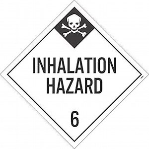 NMC DL135UV100 Inhalation Hazard 6 Dot Placard Sign