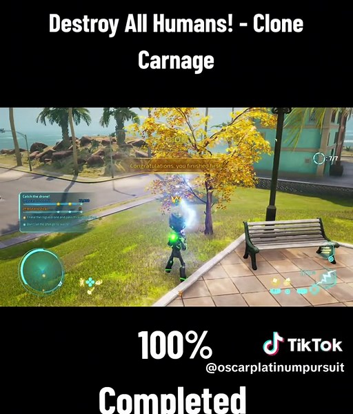 Destroy All Humans! Clone Carnage Platinum Trophy