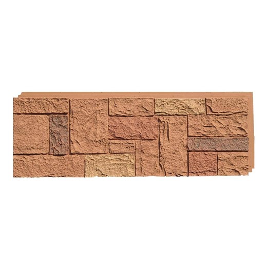 Check The Home Depot's Q&A Before Buying: NextStone Castle Rock 15.3 in. W x 43 in. L Canterbury Red Faux Stone Panel Siding