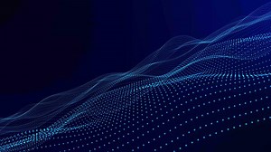 Download abstract gradient ribbon line wave animated 4K. multicolor particle line wavy background for free