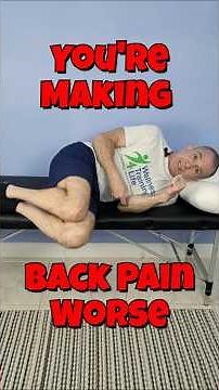 Stop Making Back Pain Worse | Log Roll Technique #Shorts #BackPain #BackPainRelief #HealthyAging