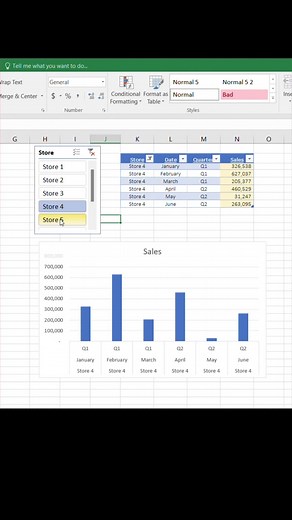5 Steps to Create Dynamic Excel Charts with Slicers