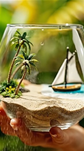 What's Inside a MAGICAL transparent Glass ASMR #nature #relaxing