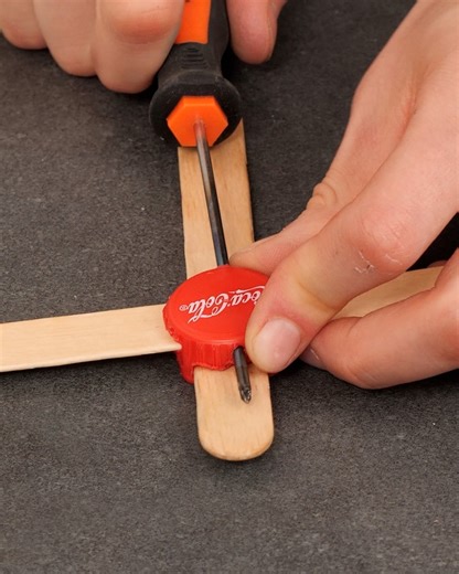 570K views · 1K reactions | DIY Mini Crossbow Toy From Bottle Cap! | Bored Panda Art | Facebook