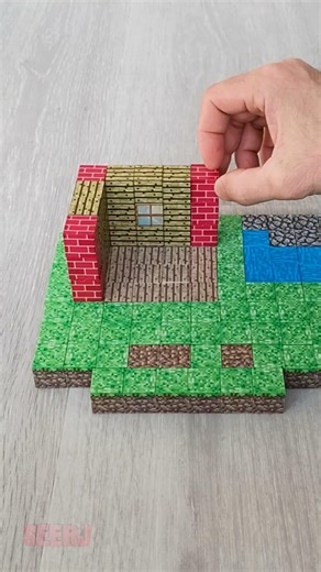 Minecraft Magnetic Blocks: Minecraft Magnetic Blocks in Real Life. #minecraf #craft #craftmag