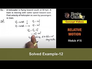 Class 11 Physics | Relative Motion | #16 Solved Example-12 on Relative Motion | For JEE & NEET