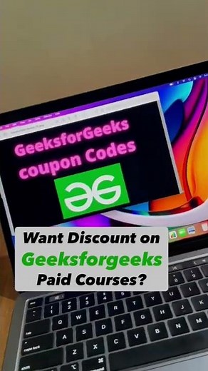 Geeksforgeeks Coupon Codes! 100% working 💯 #geeksforgeeks #shorts