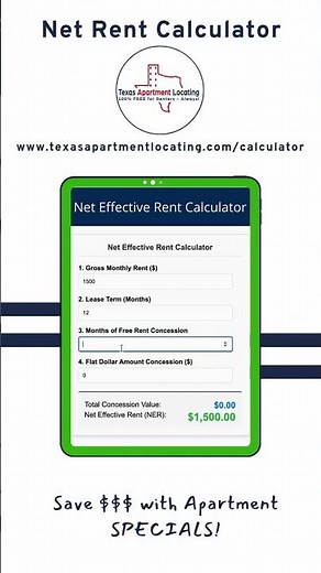 Net Effective Rent Calculator