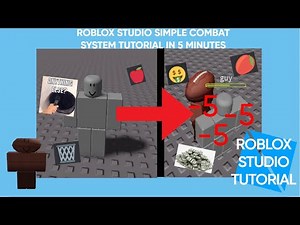 ROBLOX STUDIO HOW TO MAKE A SIMPLE COMBAT SYSTEM IN 5 MINUTES TUTORIAL