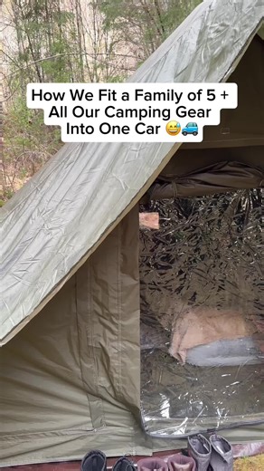 Minimal space. Maximum memories. Tent ✔️ Bunk beds ✔️ Stove, lights, rain gear ✔️ Oh — and 3 little kids too 😅 #asmrcamping #familycamping #campingwithkids #overlanding #campinglife #pnwcamping #tentsetup #campvibes #campinggear #minimalistcamping #fyp #outdoor #fire #night