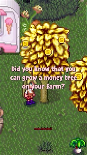Money tree mod in Stardew Valley!😍 #stardewvalley #stardewvalleymods #stardew