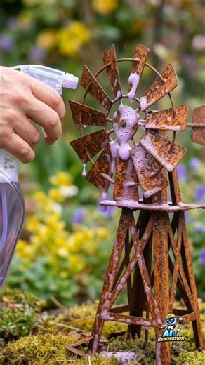 Most Satisfying Rust Removal Ever! Windmill Makeover ✨