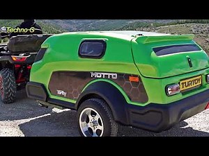Tiny Turtle Trailer for Bikes & ATVs – Turtoy Motto Is the Perfect Mini Camper!